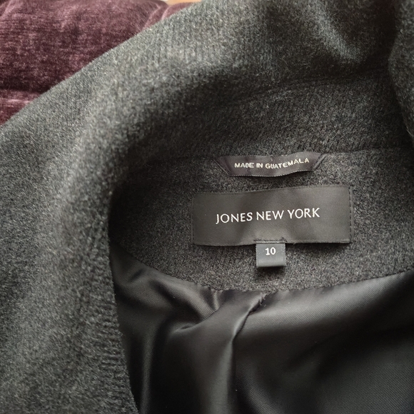 Jones New York Belted Wool Long Coat - Picture 4 of 5